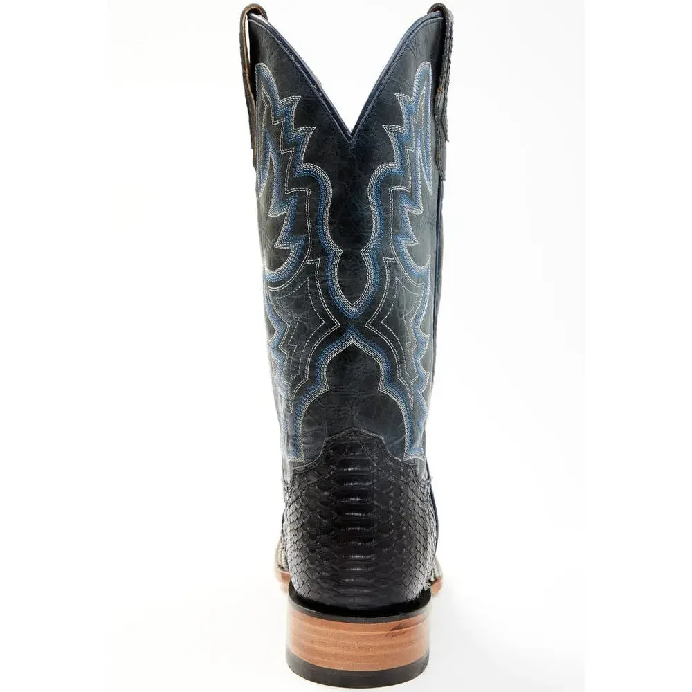 NEW‎ Cody James Black Python Western Boots Square Toe Exotic Cowboy Rodeo 9D